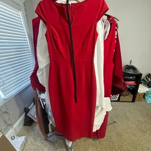 Antonio Melani red sheath dress. Sz 0
